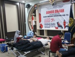 Pemohon Paspor Ikut Donorkan Darah di Kantor Imigrasi Karimun