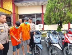 Polresta Tanjungpinang Ringkus 2 Pelaku Spesialis Curanmor  Honda 