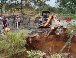 Jalan Amblas Penghubung Bintan Timur dan Tanjungpinang Mulai Dibongkar