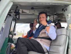 Naik Helikopter, Kepala BNPB dan Gubernur Kepri Terbang ke Pulau Serasan