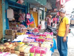 Jelang Lebaran, Pedagang Gorden Musiman Menjamur di Pasar Baru Tanjungpinang