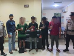 Lagi Asyik Tenggak Miras, 4 Pemuda  Diamankan Polisi di Bengkong