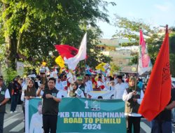 Parade Obor Demokrasi Bawaslu Tanjungpinang Berlangsung Meriah