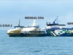 Kapal Feri MV Queen Star 2 dari Singapura Tujuan Batam Terbakar di Tengah Laut