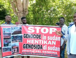 Pengungsi Asal Sudan Unjuk Rasa di Kantor UNHCR Tanjungpinang