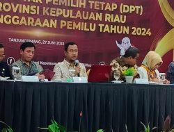 KPU Kepri Tetapkan DPT Pemilu 2024 Sebanyak 1.500.974 Orang