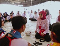 Hafizha Sampaikan Eksistensi PMR dan PMI Bintan di Depan Jusuf Kalla
