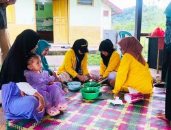 Mahasiswa KKN Stisipol-RH Desa Bukit Langkap Lingga Gelar Kegiatan Rembuk Stunting