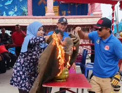 BPBD Karimun Beri Pelatihan Pemadaman Kebakaran untuk Warga Meral
