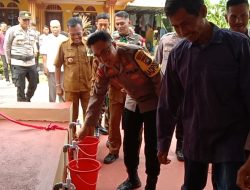 Polres Bintan Bantu Kebutuhan Air Bersih Warga Kampung Budi Mulya