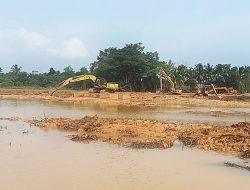 Lahan Proyek Pembangunan Kolam Retensi di Kijang Bintan Diklaim Warga