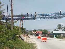 Konveyor PT Pasific Granitama Diperbaiki, Arus Lalu Lintas Desa Pangke Dialihkan