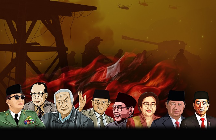 Ilustrasi - Presiden Republik Indonesia dari masa ke masa.