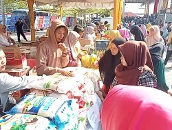 Ibu-Ibu Serbu Bazar Pangan Murah HUT ke-24 Kabupaten Karimun