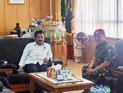 Jalin Sinergitas dan Komsos, Danyonmarhanlan IV Kunjungi Kantor Wali Kota Batam