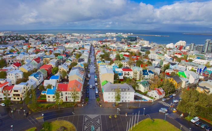 Reikiavik kota terbesar di Islandia.