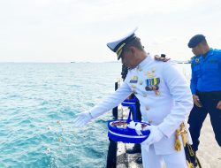 Komandan dan Prajurit Yonmarhanlan IV Ikuti Upacara Hari Pahlawan di Lantamal IV