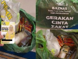 Caleg Golkar Diduga Selipkan Kartu Nama Dalam Paket Sembako BAZNAS Bintan