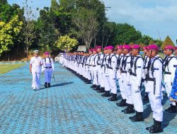 Prajurit Yonmarhanlan IV Batam Laksanakan Upacara Sertijab Danlanal Tarempa