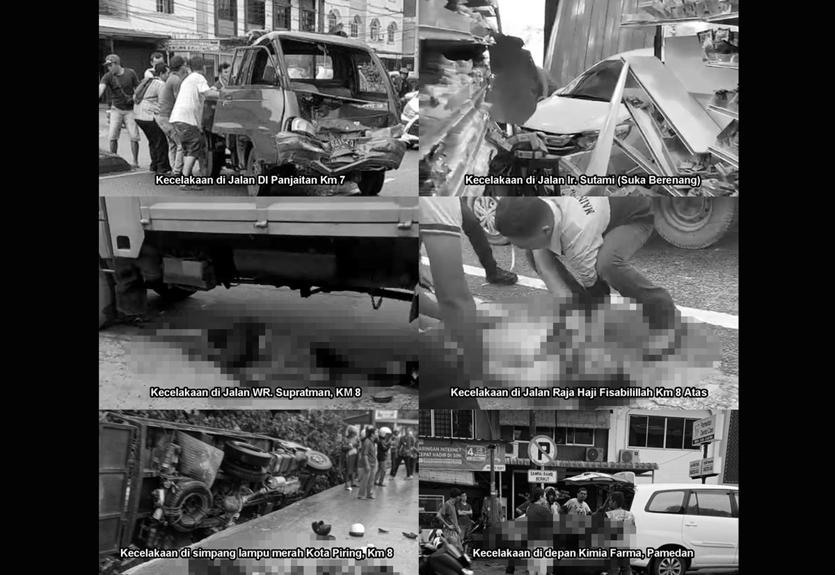 Rangkuman foto peristiwa kecelakaan Lalu Lintas di Kota Tanjungpinang, Jumat 19 Januari 2024.