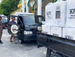Logistik Pemilu 2024 Tiba di Tambelan Bintan dengan Pengawalan Ketat
