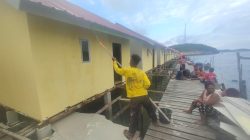 Potret Pembangunan Rumah Suku Laut di Lingga