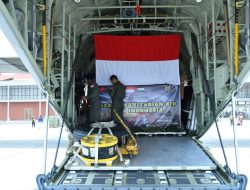 TNI AU Kambali Kirim Bantuan Logistik untuk Palestina