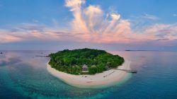 Pulau Nikoi dilihat dari udara di Kabupaten Bintan, Provinsi Kepulauan Riau (Foto: Dok Dispar Bintan)