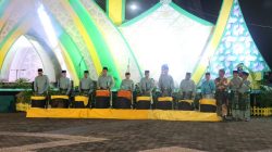 Bupati Bintan, Roby Kurniawan bersama Wakil Bupati Bintan, Ahdi Muqsith dan petinggi FKPD serta OPD Bintan.
