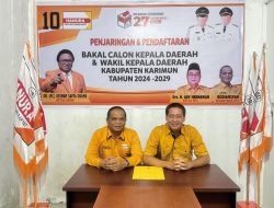 Partai Hanura Buka Pendaftaran Bakal Calon Bupati dan Wakil Bupati Karimun