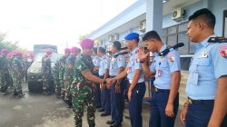Danyonmarhanlan IV Bersama Prajurit Halal Bihalal Keliling ke Mako Satuan TNI-Polri di Batam