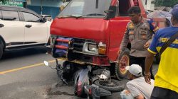 Motor Honda Vario Masuk Kolong Truk di Tanjungpinang