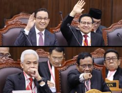 Ganjar Anies Hadiri Sidang Putusan PHPU Pilpres 2024 di MK, Prabowo Absen