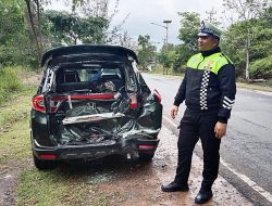 Empat Mobil Kecelakaan Beruntun di Jalan Lintas Barat Bintan, Tiga Orang Dilarikan ke Rumah Sakit