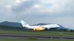 Mesin Pesawat Garuda Bawa Jamaah Haji Terbakar, Berputar 10 Kali di Atas Selat Makassar