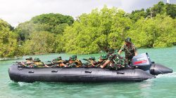 Prajurit Yonmarhanlan IV Laksanakan Latihan Patroli Perairan