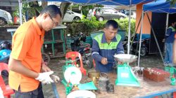 UPTD Meteorologi Legal Tanjungpinang Sidang Tera Gratis ke Pedagang Pasar Bintan Centre