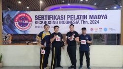 2 Pelatih Kickboxing Asal Tanjungpinang Lulus Sertifikasi  Pelatih Madya Nasional Grade A