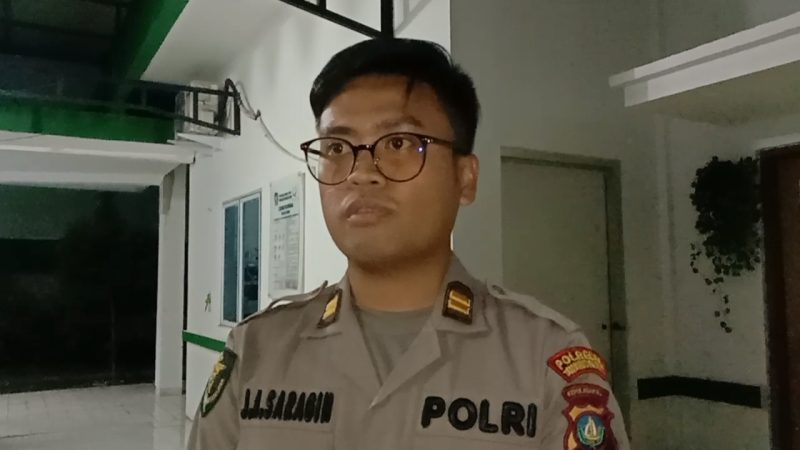 Kasi Dokes Polresta Tanjungpinang, Iptu dr Jefri Aditiya Saragih.
