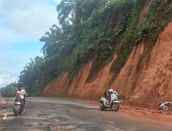 Jalan Berlubang di Lintas Timur Kembali Memakan Korban