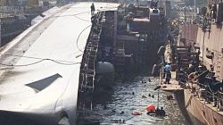 Kapal Perang Fregat AL India INS Brahmaputra Tenggelam di Mumbai, Satu Awak Hilang