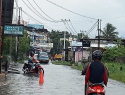 Hujan Deras Landa Karimun, Jalan Pelipit Kelurahan Tanjungbalai Banjir