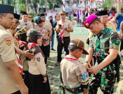 Danyonmarhanlan IV Hadiri Upacara Hari Pramuka Tingkat Kota Batam