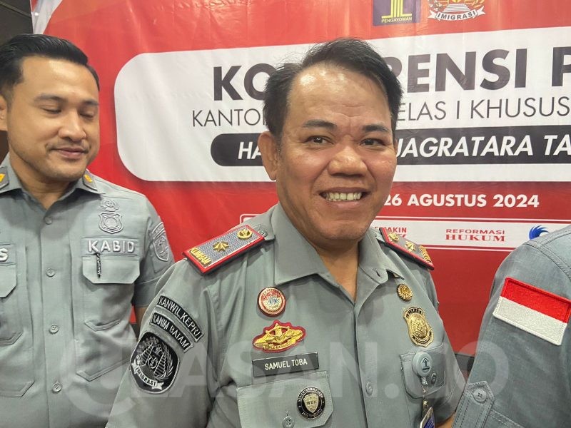 Kepala Kantor Imigrasi Kelas I Khusus TPI Batam, Samuel Toba.