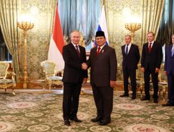 Menhan Prabowo Subianto Temui Putin di Rusia