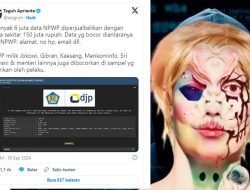 Bjorka Jual 6 Juta Data NPWP Termasuk Presiden Jokowi, Gibran, Kaesang hingga Sri Mulyani