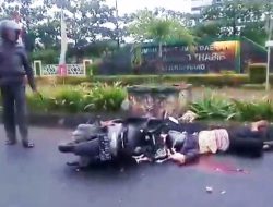 Tabrak Median Jalan WR Supratman, Seorang Pemotor Wanita Dilarikan ke RSUD-RAT Tanjungpinang