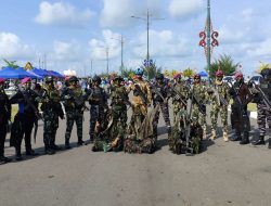 Komandan dan Prajurit Yonmarhanlan IV Ikut Meriahkan Pawai Budaya Kota Tanjungpinang