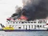 Kapal Roro KMP Tandeman Terbakar di Perairan Telaga Punggur Batam