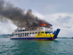 Kapal Roro KMP Tandeman Terbakar di Batam Berusia 34 Tahun